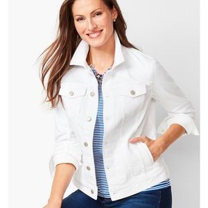 Talbots white jean jacket. XL. Classic cut with some stretch. Never been worn